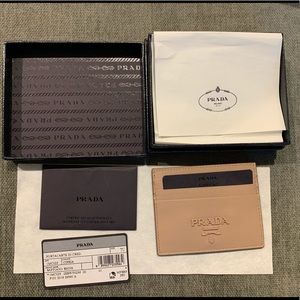 Prada Leather Card Holder